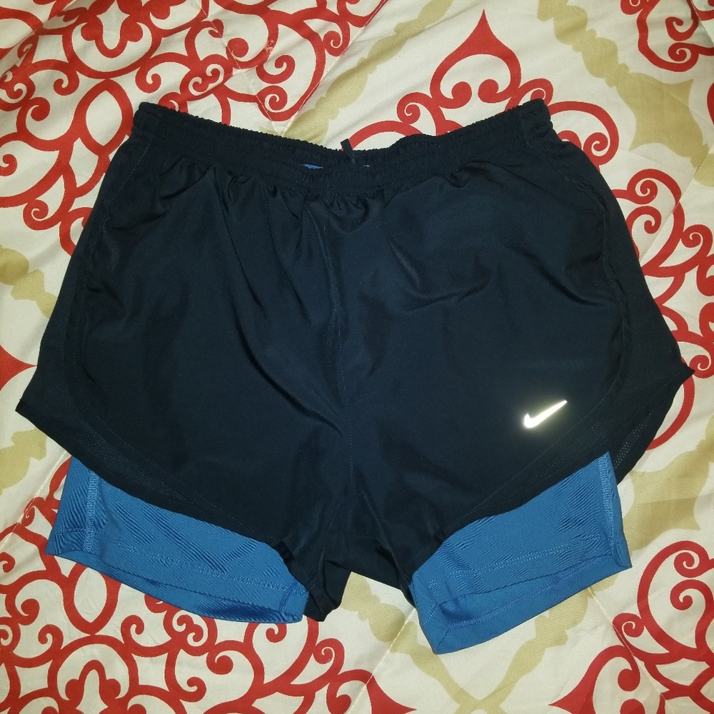 Blue Nike Dri-fit shorts size M